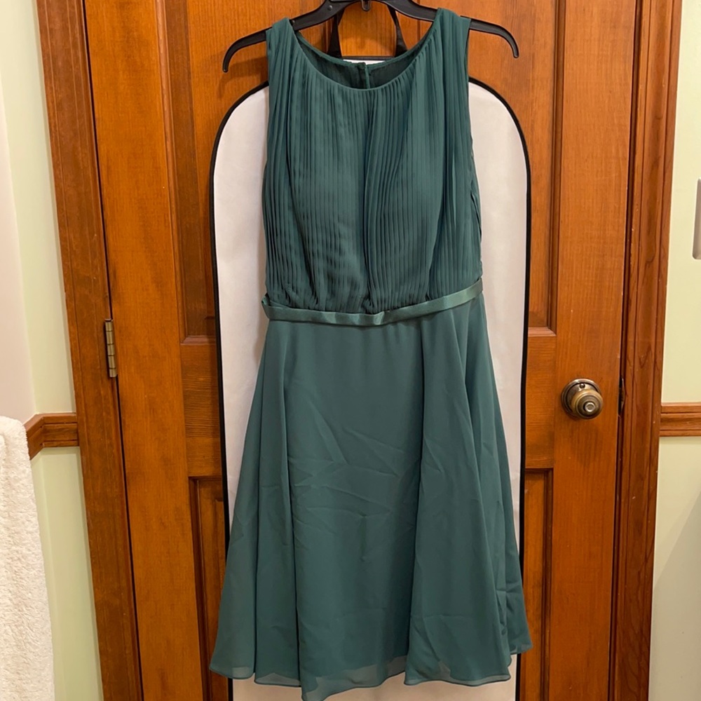 Azazie green bridesmaid dress